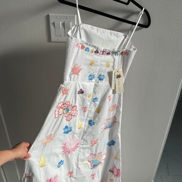 Fanm mon Maddie dress size XS Embroidered Maxi New - Picture 8 of 10